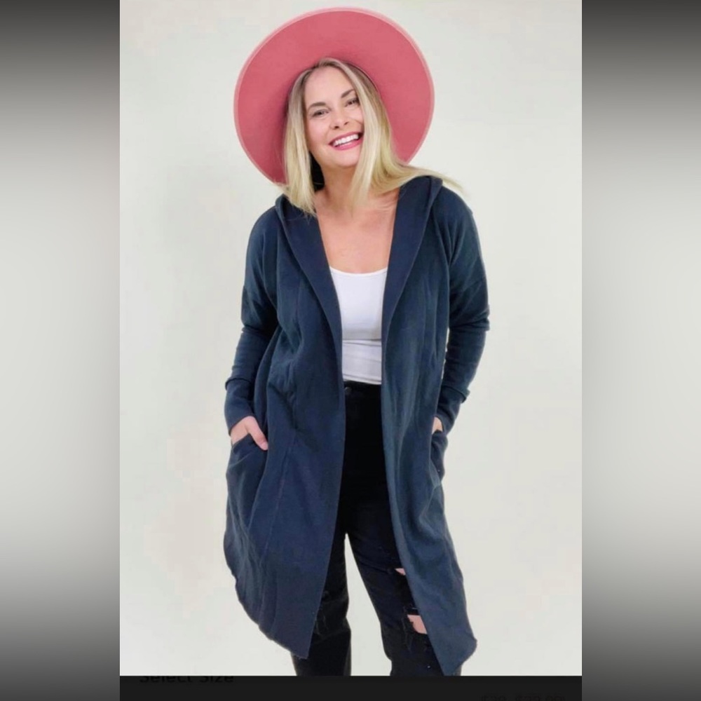 Mono B hoodie cardigan